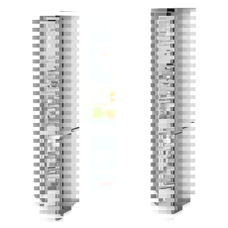 Combina frigorifica Liebherr CNsfd 7723 Plus, NoFrost, EasyFresh, 75 cm, 485 l, EasyTwist-Ice, DuoCooling, SuperCool, Clasa D, SteelFinish